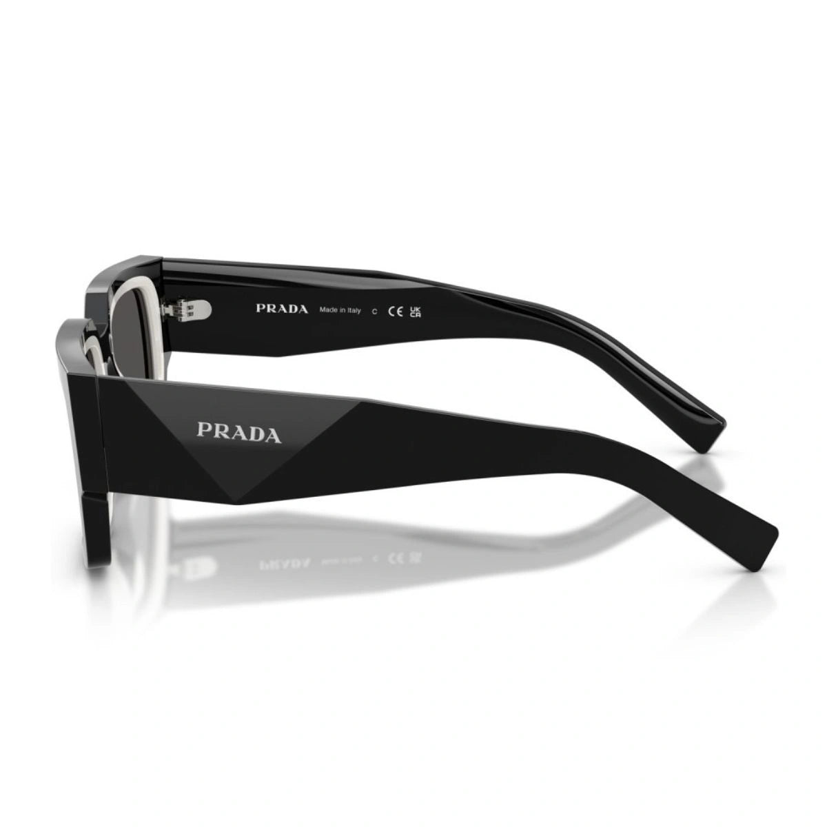 Stylish Prada SPR B17 shades rectangle shape front view design