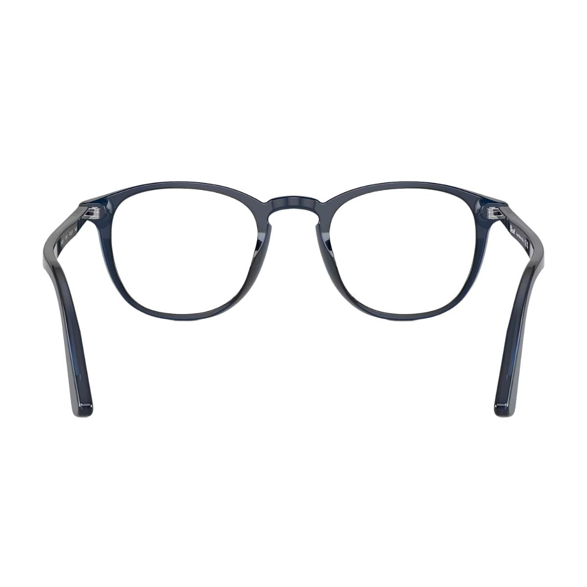 Persol 3143-V 1141 eyeglasses, transparent blue square frame for men and women. Get it online at Optorium.