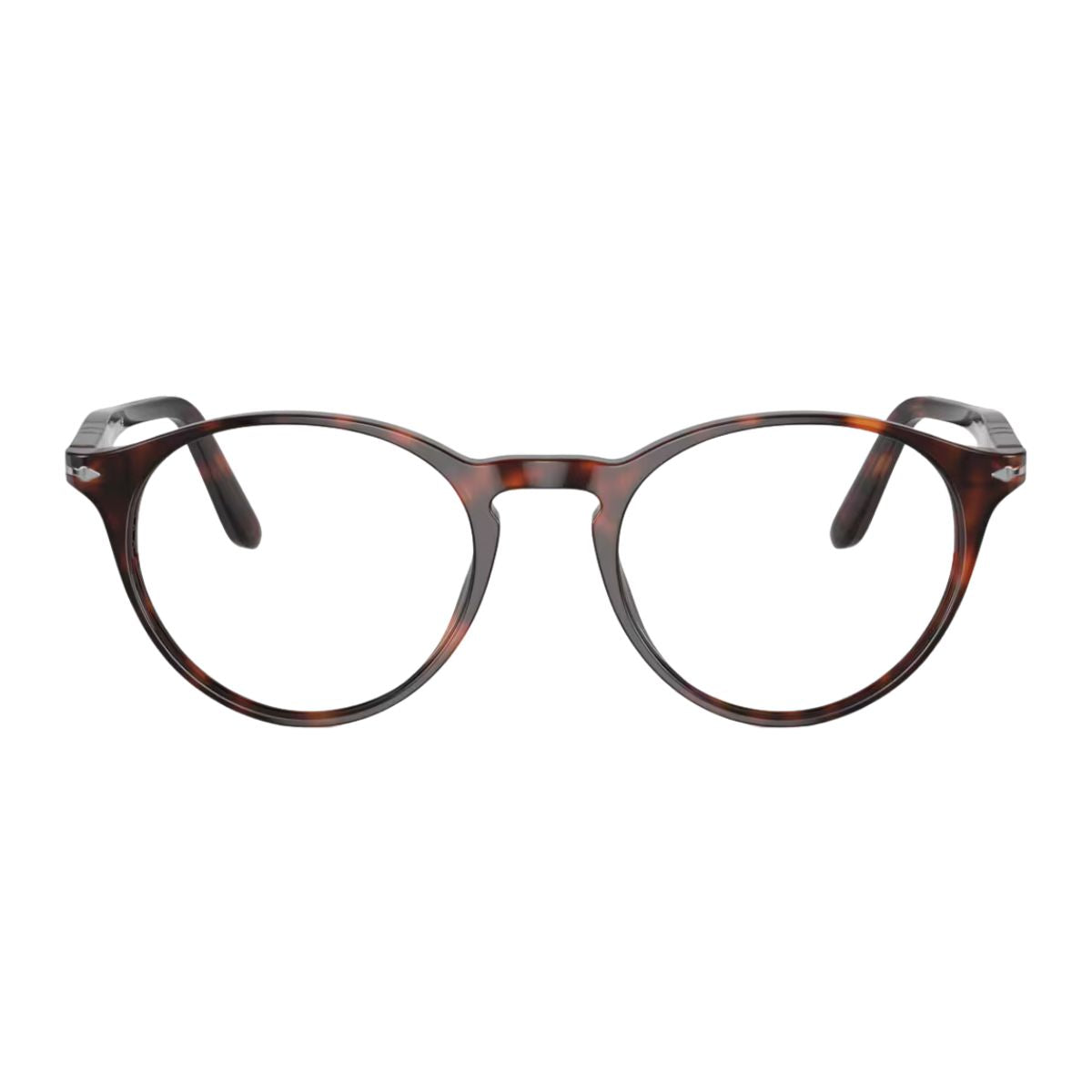 Persol PO3092-V 9015 Havana optical frames, stylish round shape, lightweight design for men – shop online at Optorium.