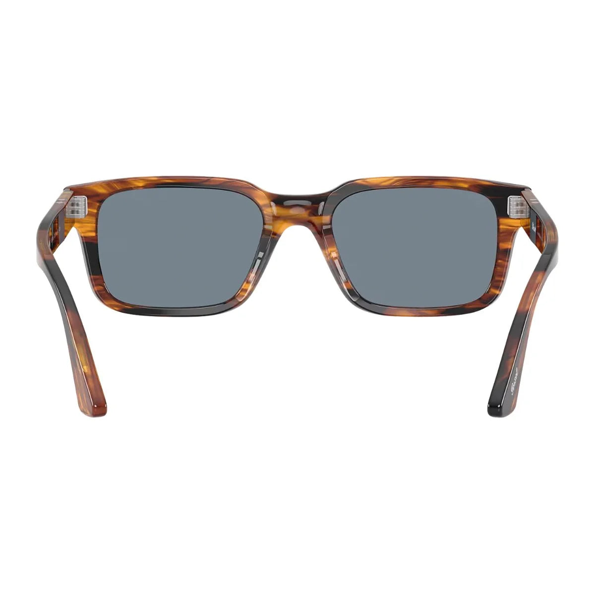 Buy Persol 3272 striped black & brown sunglasses online featuring classic Italian design, polarized style look and high quality luxury sunglasses for everyday wear optorium.