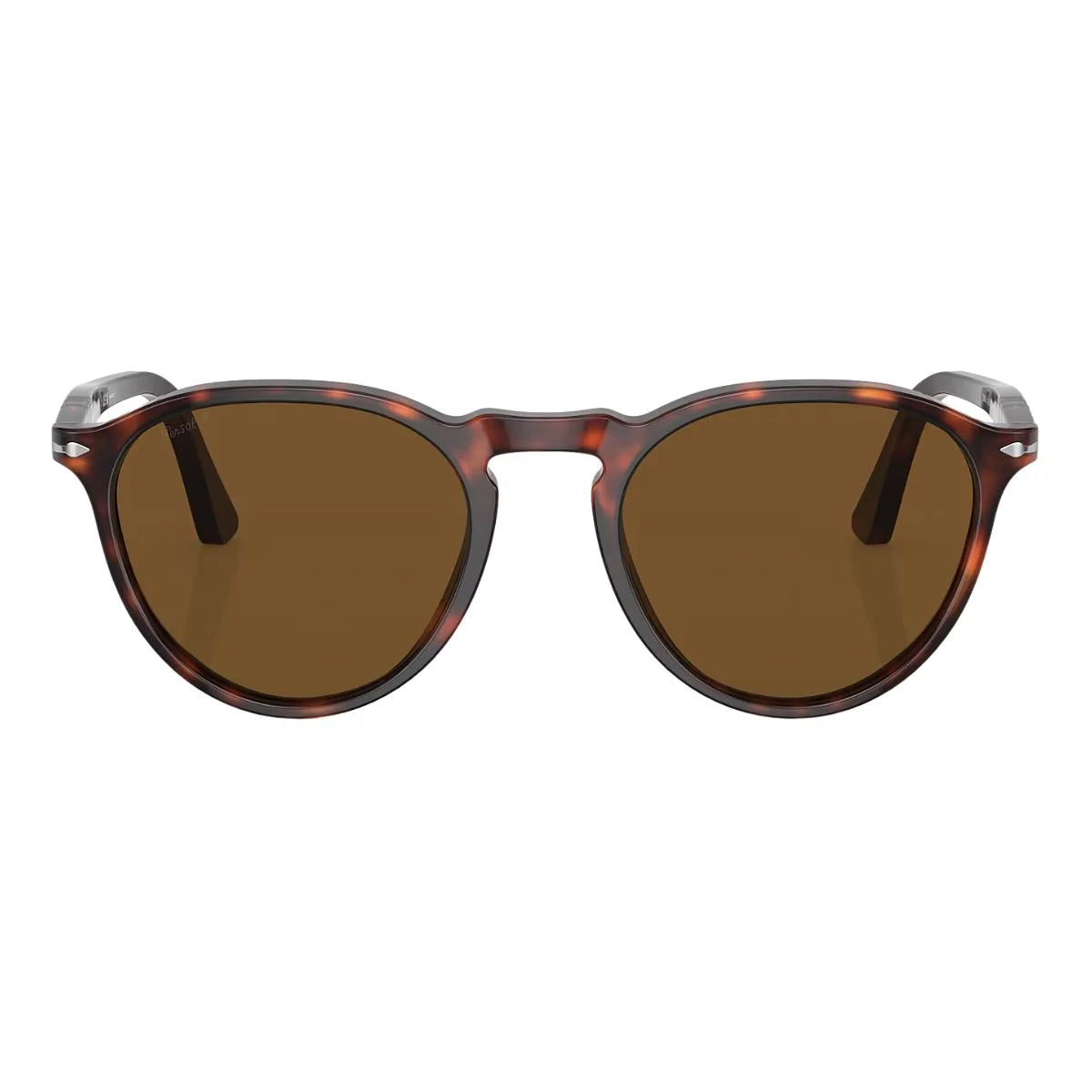 Persol 3286-S 24/57 polarized sunglasses for men and women in classic brown acetate frame, stylish designer Italian eyewear perfect for daily wear at Optorium.