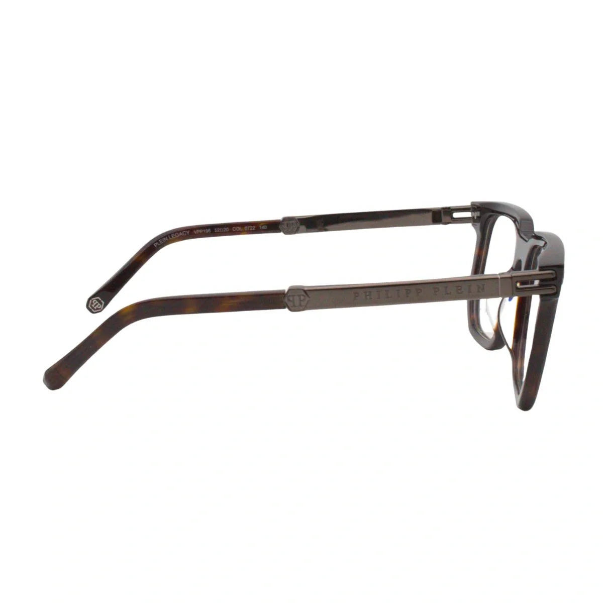 Buy Philipp Plein Legacy VPP196 0722 Havana color square shape eyeglasses, premium Philipp Plein optical frames, designer Philipp Plein eyewear for men from optorium.