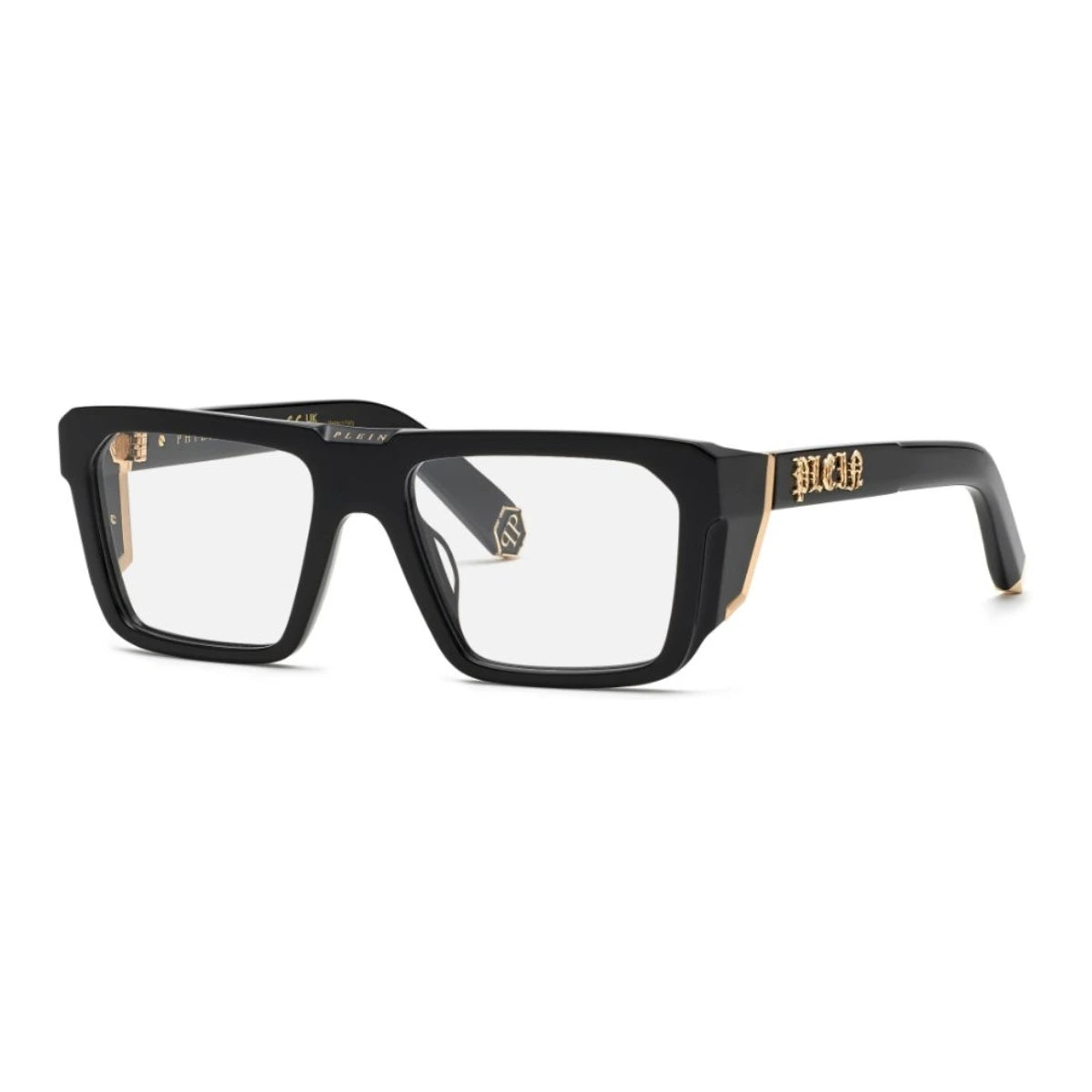 Philipp Plein square prescription glasses VPP142 700Y at Optorium.
