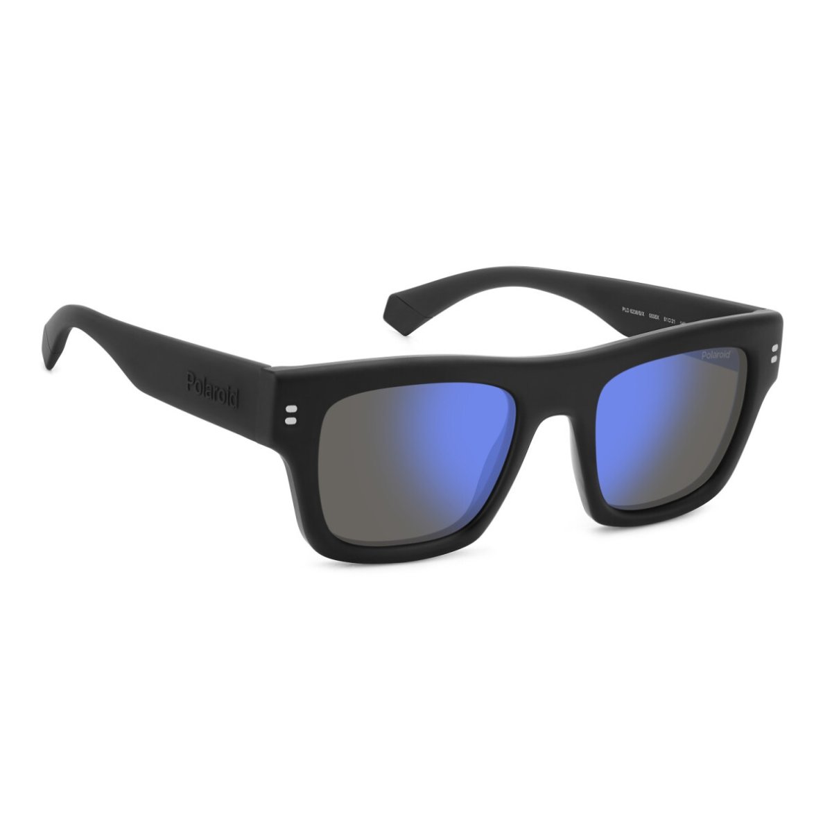 "Polaroid PLD 6238/S/X 003 5X sunglasses with durable black frame and signature Polaroid detailing, crafted for men seeking a sophisticated silhouette with polarized lens technology and luxury-inspired styling."