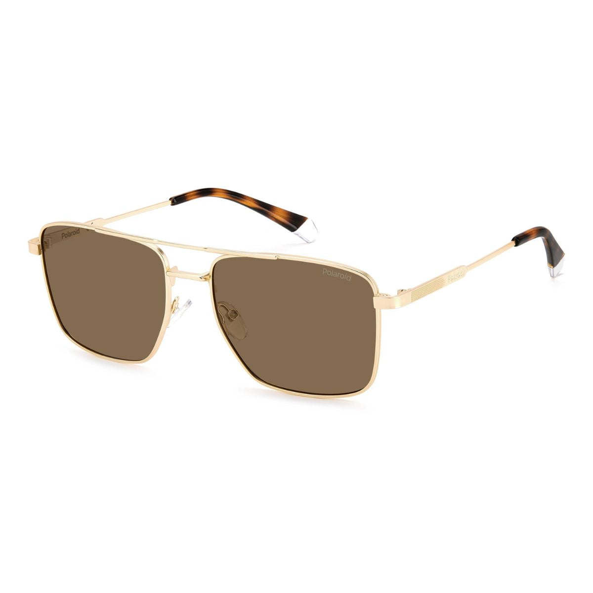 "Polaroid PLD 4134X AOZSP stylish men's polarized lightweight square sunglasses available online at Optorium"