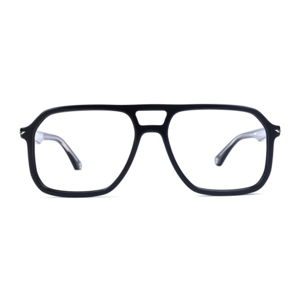 "Police frame Champ8 VPLN21K 0700 Aviator acetate eyeglass frame, black full-rim men’s designer eyewear – Optorium"