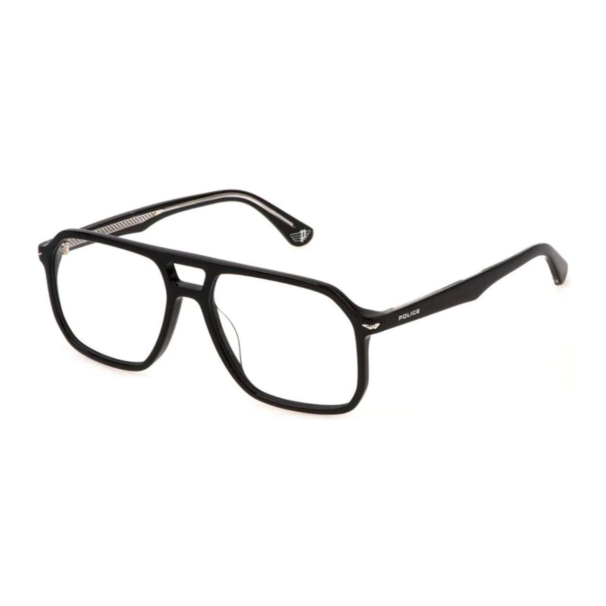 "Bold Police optical frame VPLN21K 0700 for men, premium full-rim glasses with sleek temple design – Optorium"