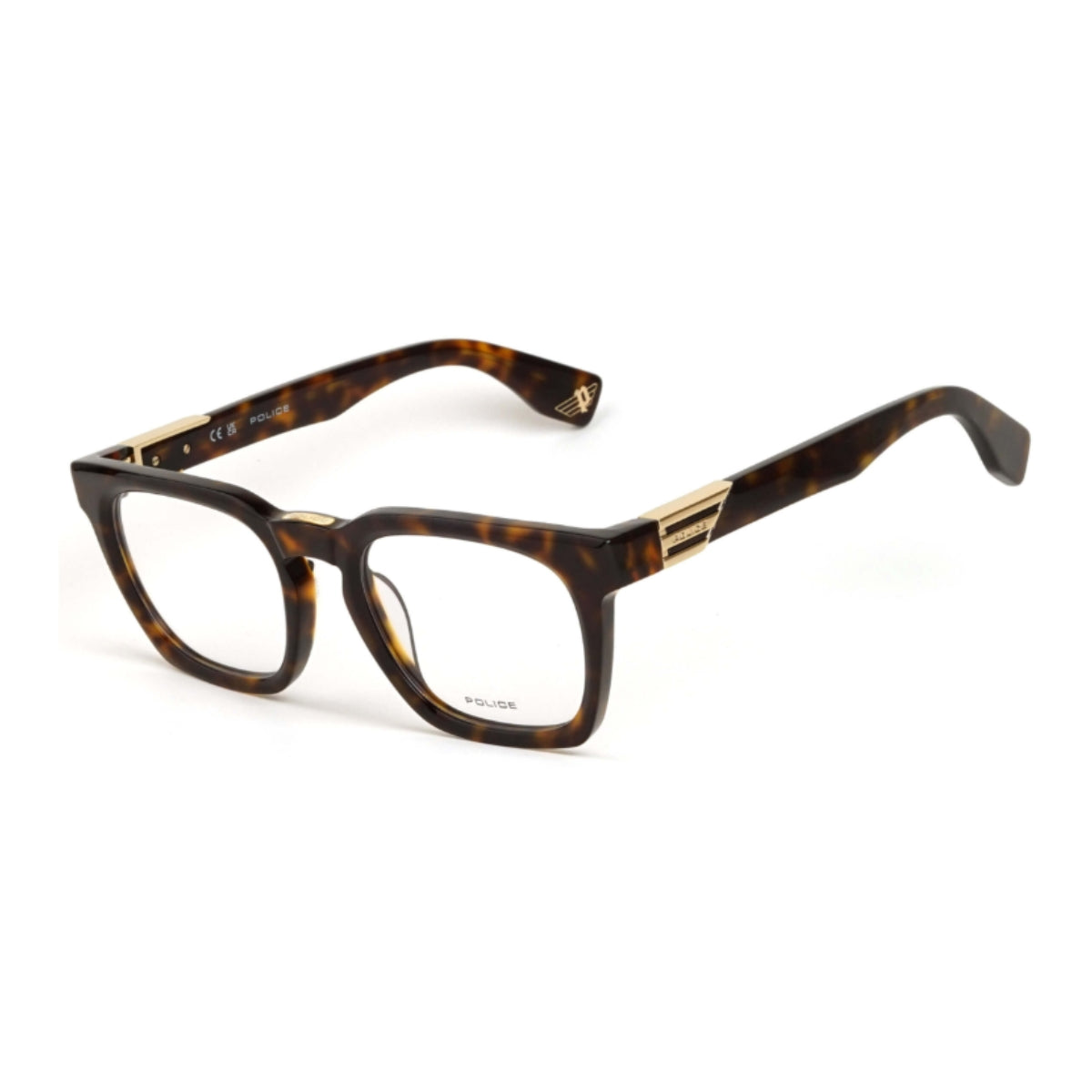 "Premium Italian Police eyewear for men Forever 4 VPLN64K 0722, lightweight rimless glasses, fashion-forward optical frames, durable acetate and metal blend at Optorium"
