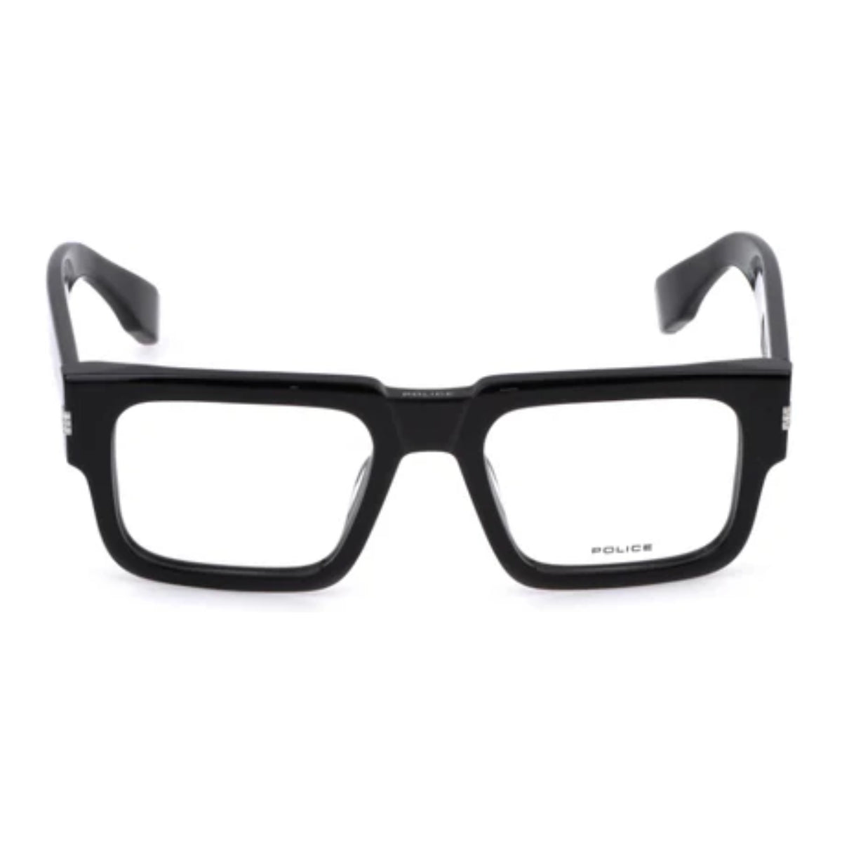 "Police frame VPLP18K 0700 men’s square acetate eyeglasses, durable and lightweight designer optical frame – Optorium"