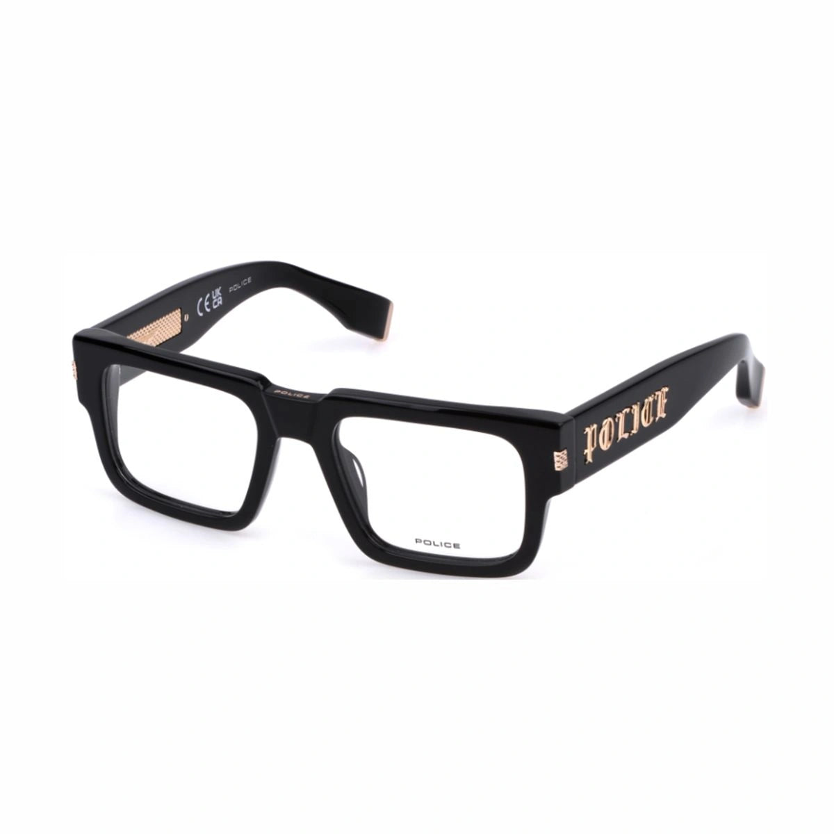 Police VPLP18K Black Full Rim Designer Optical Eyeglasses for Men India