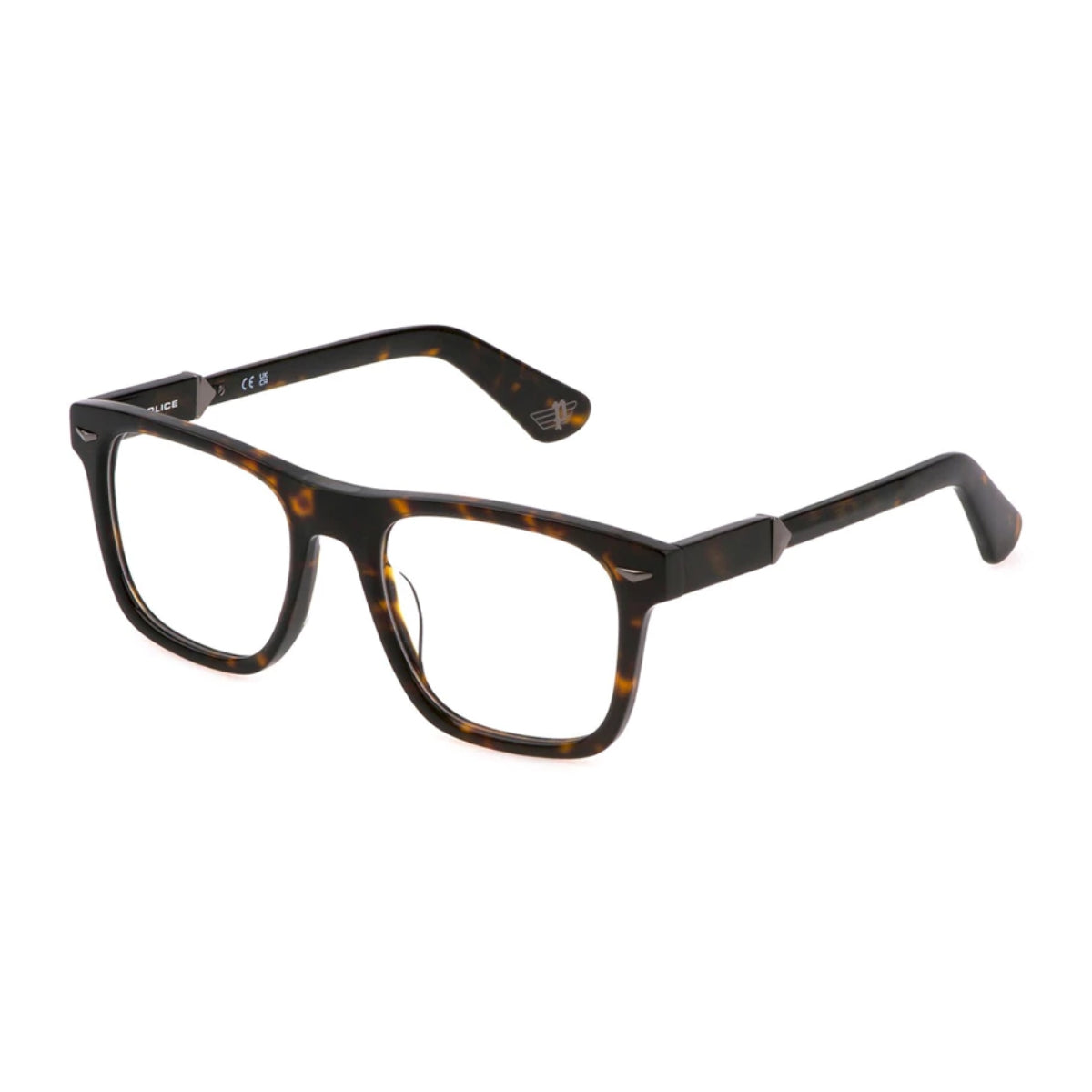 "Stylish Police frame in Havana color VPLL72K 0722 – men’s acetate optical glasses perfect for daily wear and office use from Optorium"