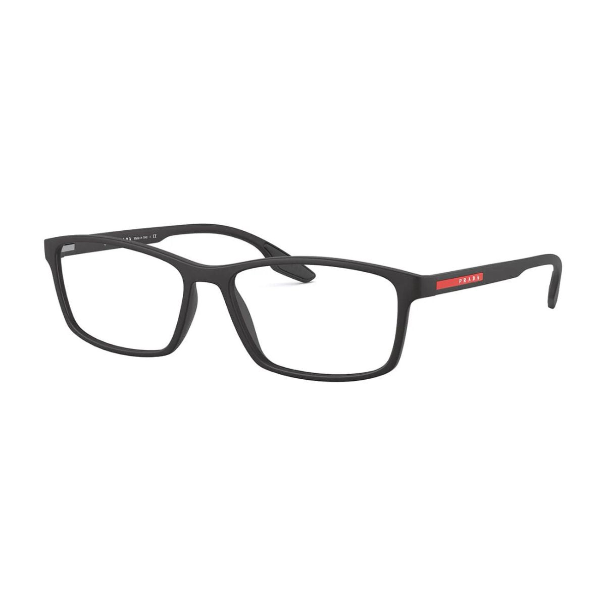"Modern Prada VPS 04M 1BO-101 optical eyewear frame online at Optorium."