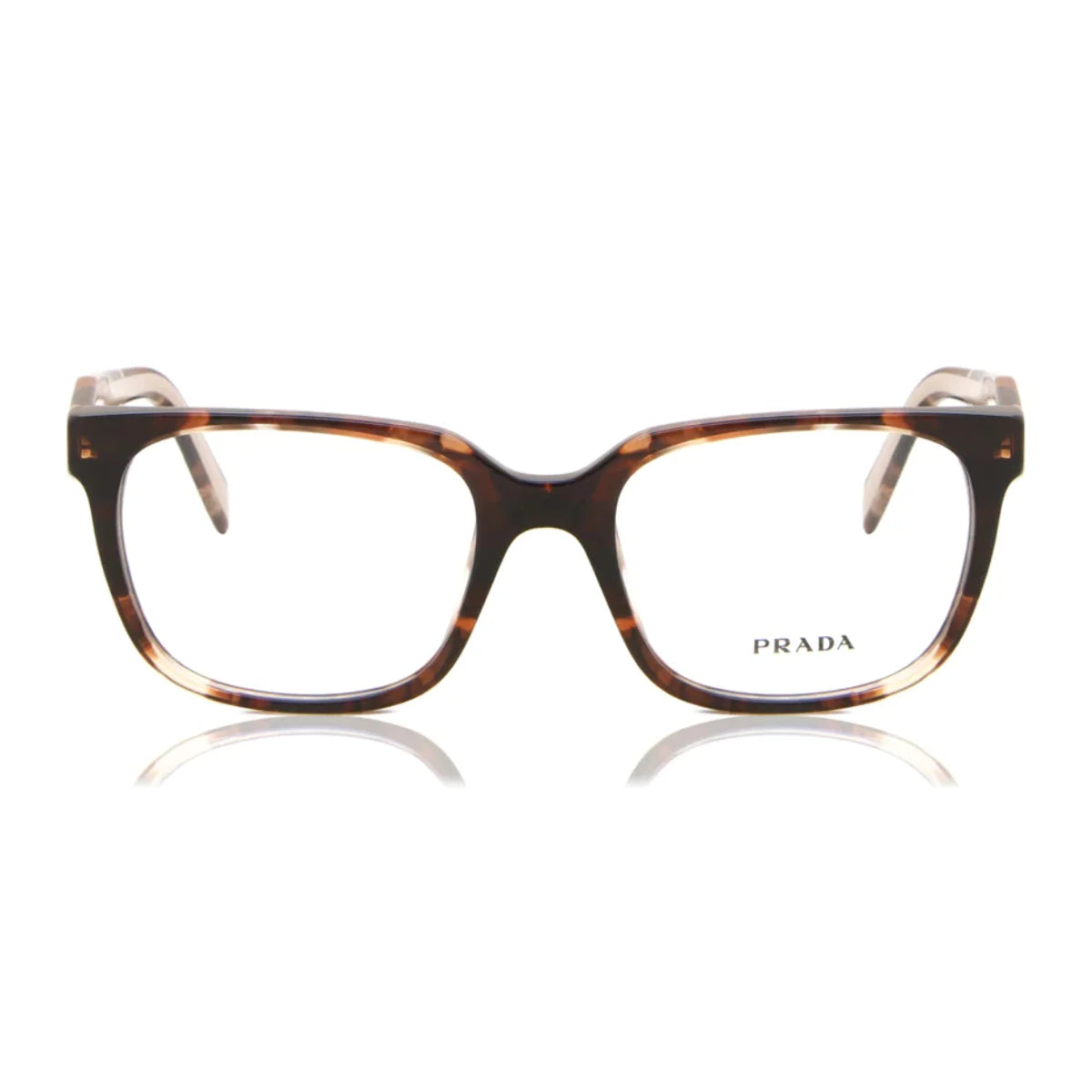 "Trendy Prada eyeglasses VPR17Z 07R 101 acetate frame for women with havana colour square frame – Optorium"