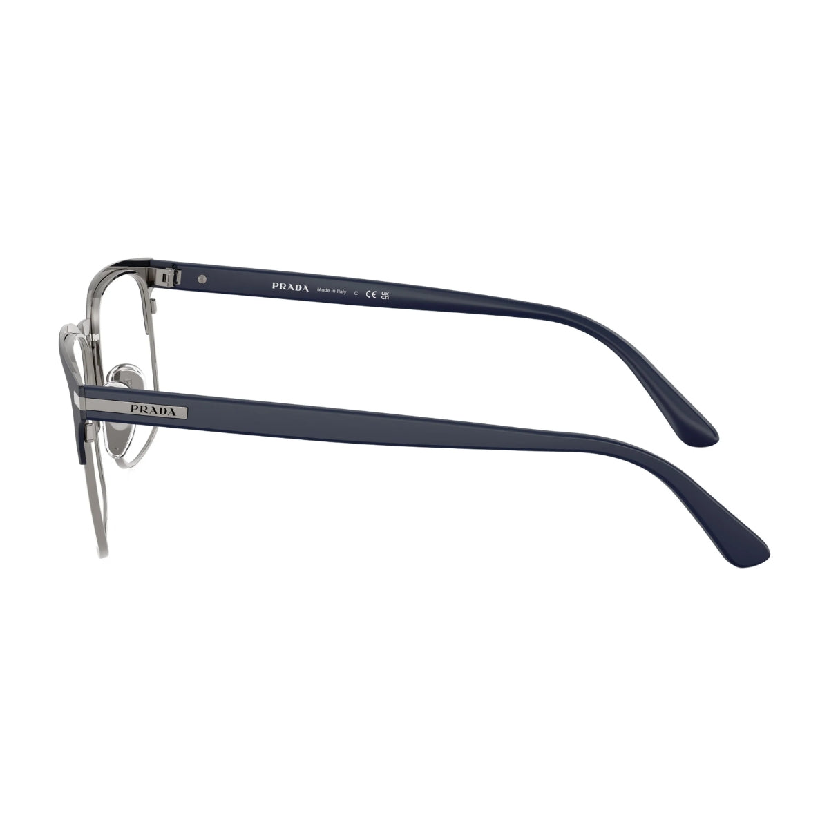 Designer Prada frame VPR 58Z 02N-101 with matte blue color, men fashion optical glasses for daily wear – Optorium