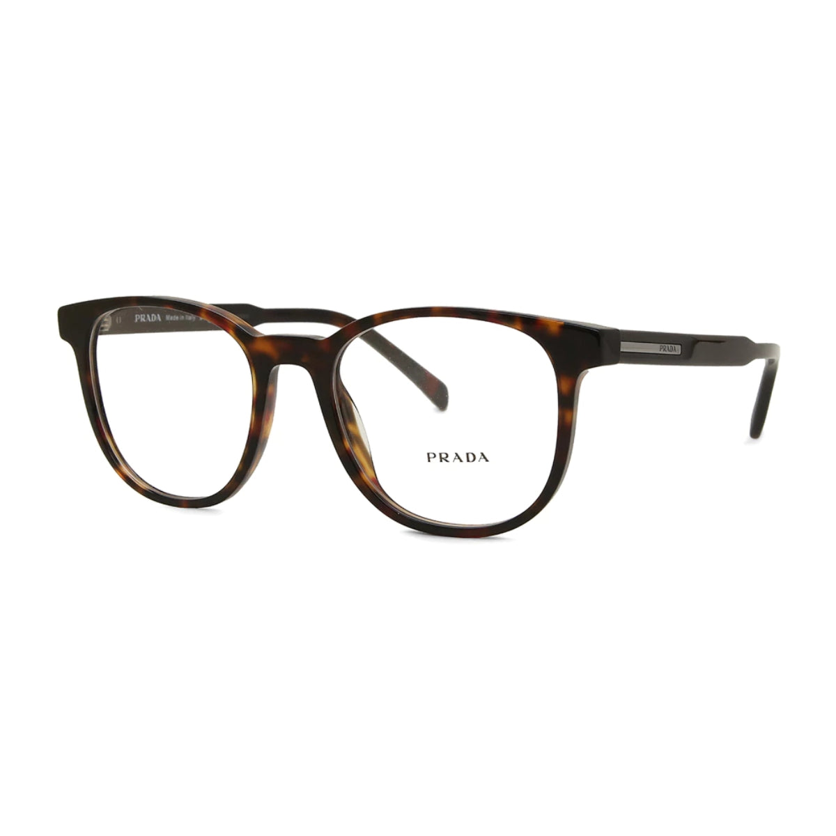 "Designer Prada spectacle VPR A15 17N-101, high-fashion rectangle eyewear for men and women, ideal for prescription lenses – Optorium"