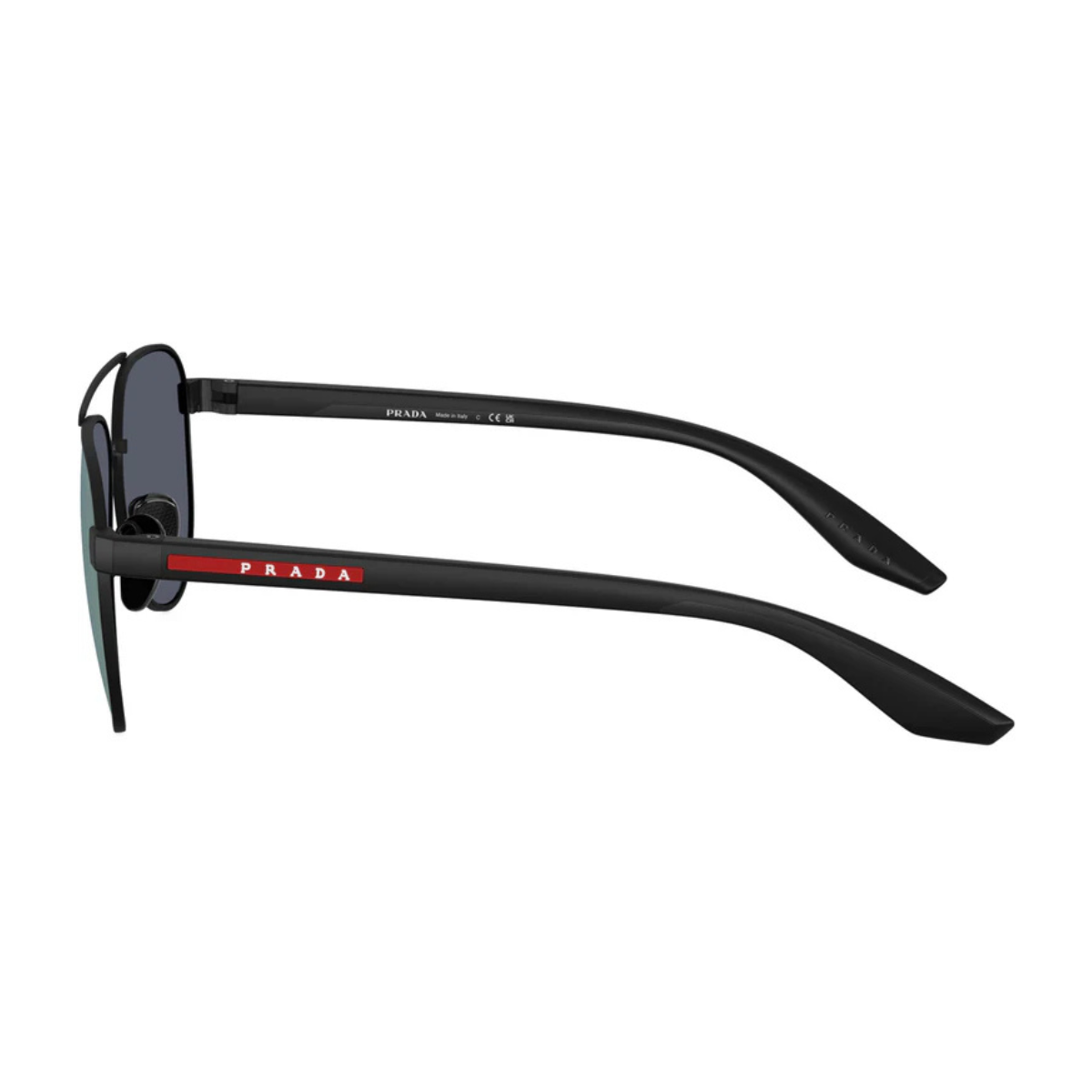 Top-rated designer sunglasses for men, featuring Prada Linea Rossa eyewear SPS A52 DG0-05U, perfect for stylish sun protection across India. Shop now at optorium.