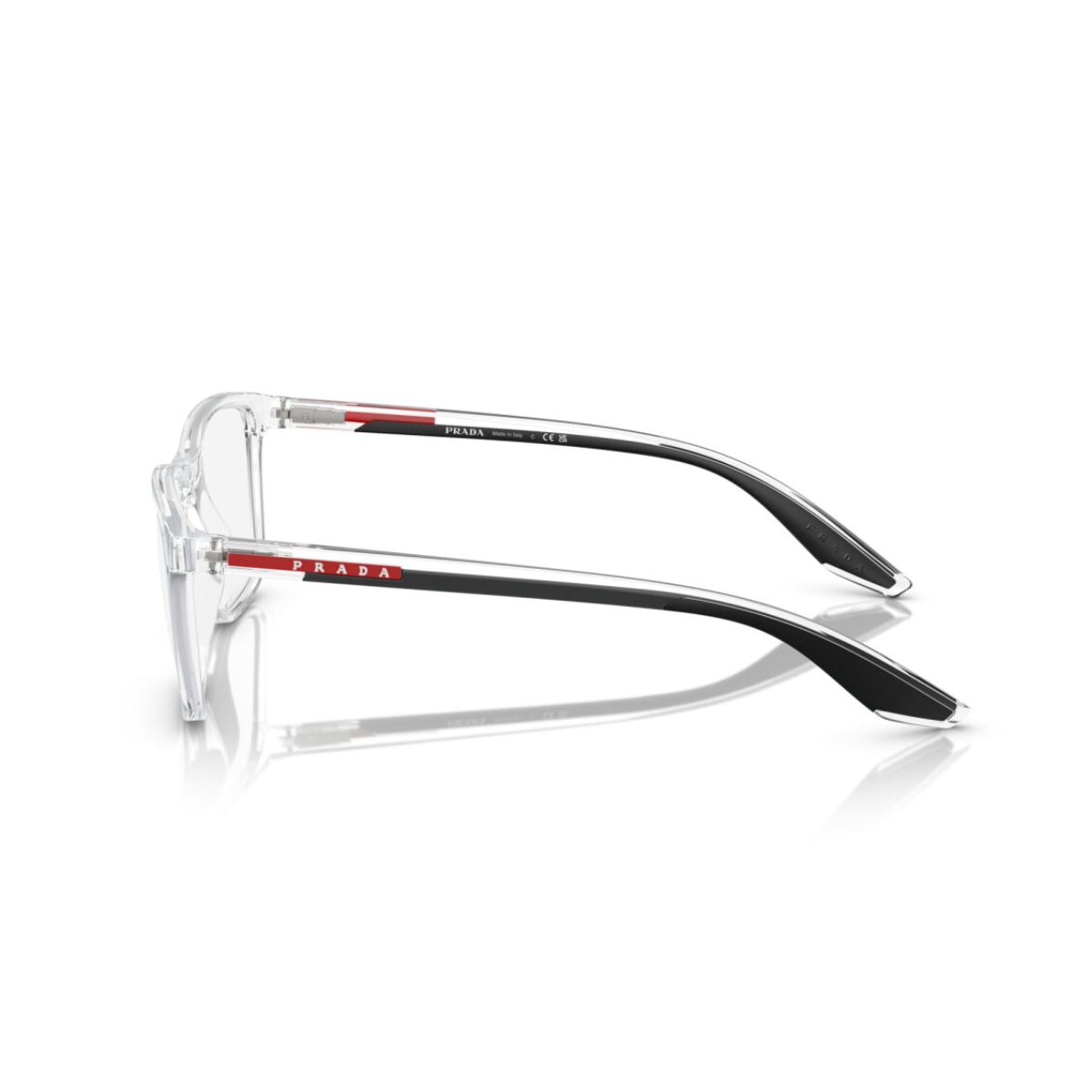 Prada Linea Rossa VPS01Q 2AZ-101 black optical frames, lightweight and stylish rectangular design for men – available online at Optorium.