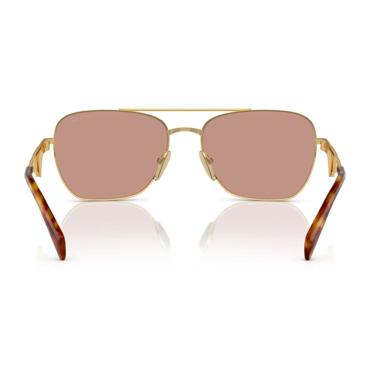 Discover Prada SPR A50 5AK: Gold sunglasses for women with free shipping In India