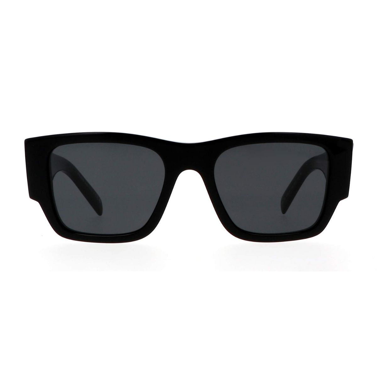 Buy Prada SPR 10Z 1AB-5S0 sunglasses online in India, top-rated Prada Square sunglasses with dark grey lenses and UV protection for men & women only at optorium.