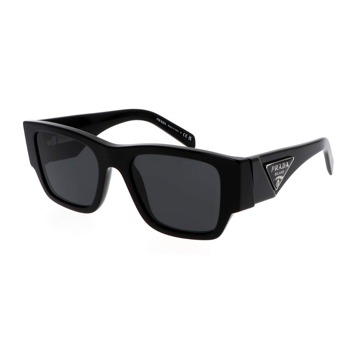 Prada SPR 10Z full-rim acetate sunglasses with dark grey lenses, trending luxury Prada sunglasses for men & women in India, available only at optorium.