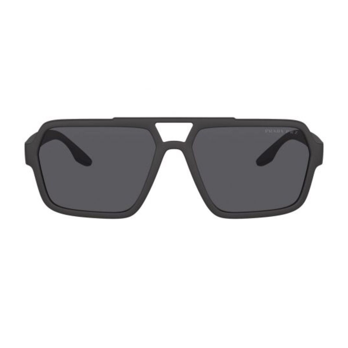 Shop stylish Prada square sunglasses SPS01X DG0-02G for men—featuring black frames, polarized UV lenses, and premium Prada eyewear design. Find them today at optorium.