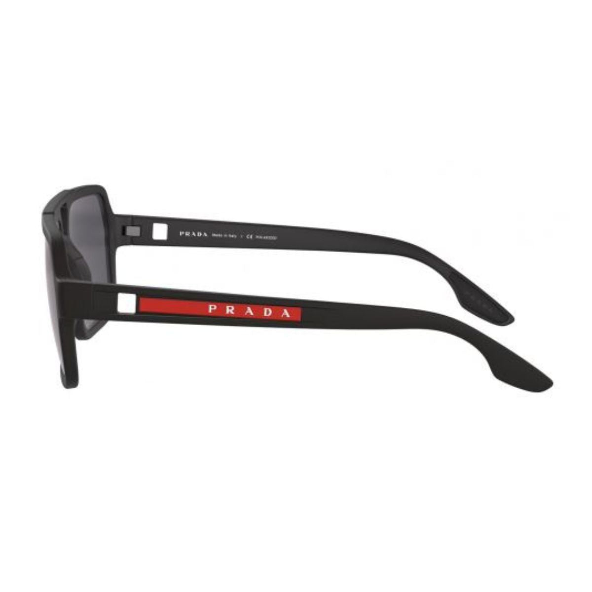 Prada Sunglasses SPS01X DG0-02G—sleek Prada black sunglasses with UV protection. Trendy square sunglasses for men in your area. Shop Prada eyewear now at optorium.