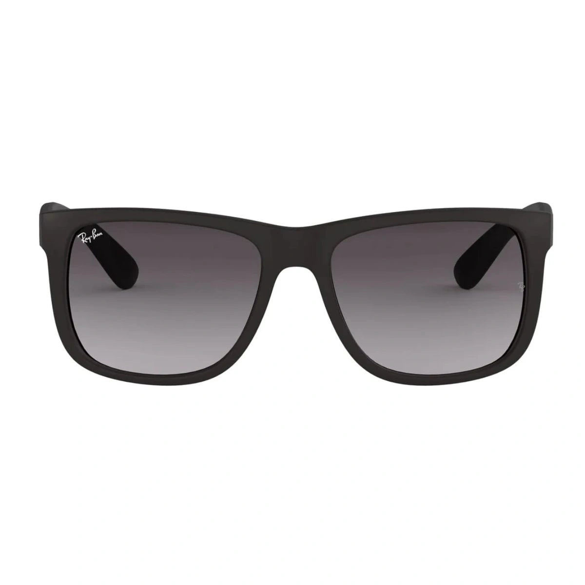 Matte black Ray-Ban Justin RB4165 square shades front view
