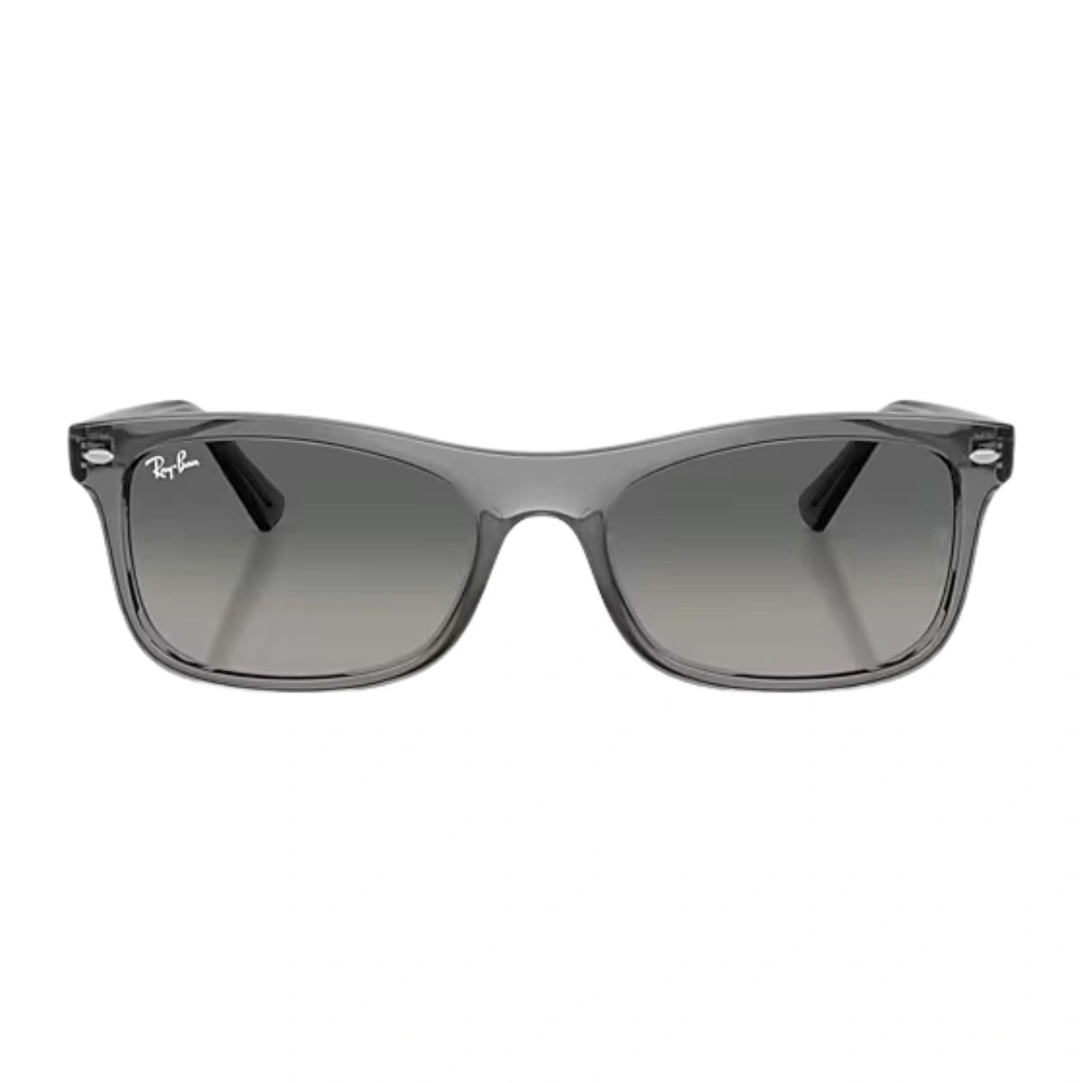 rayban RB2226 gradient grey lens transparent frame sunglasses