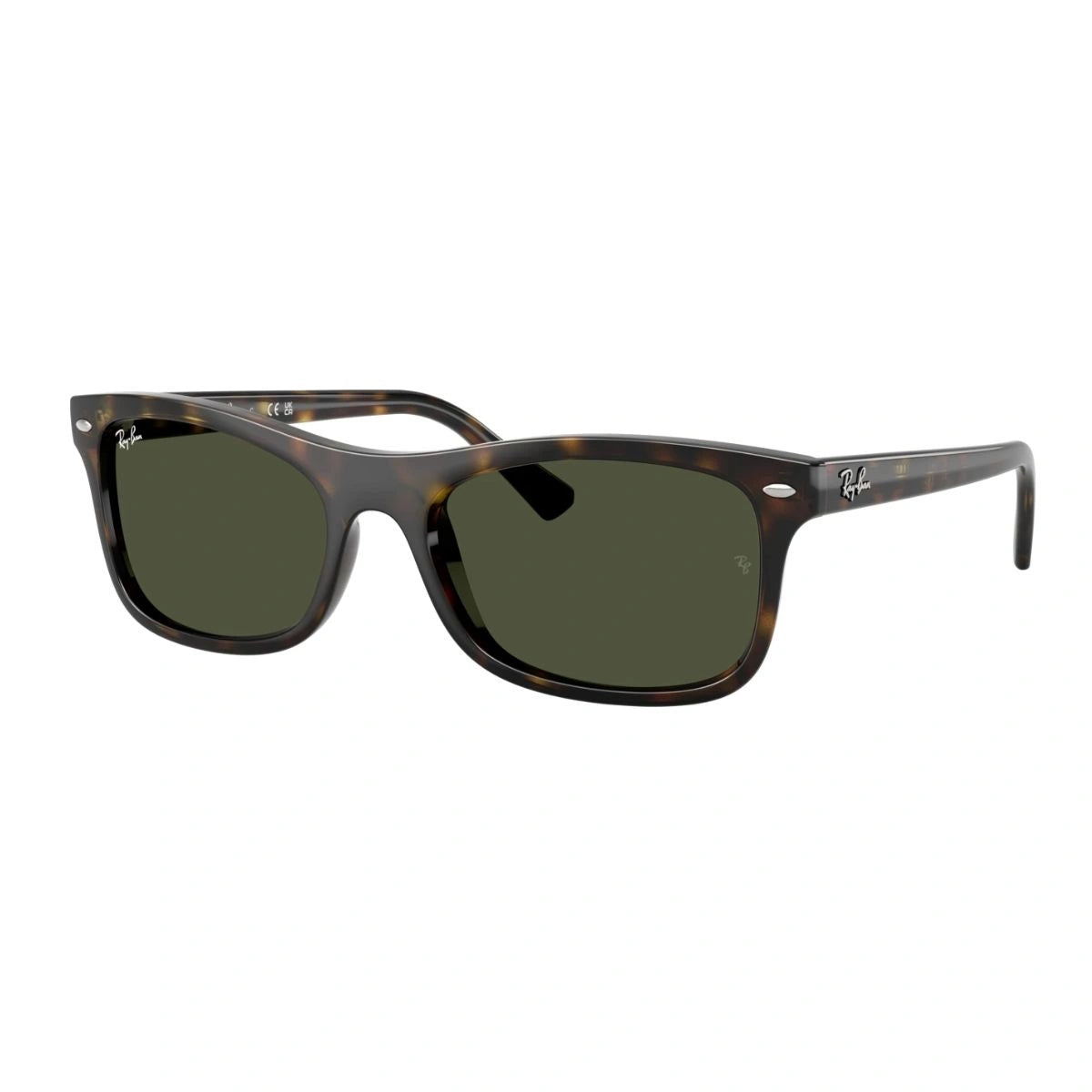 Unisex Havana sunglasses with soft green lens UV protection