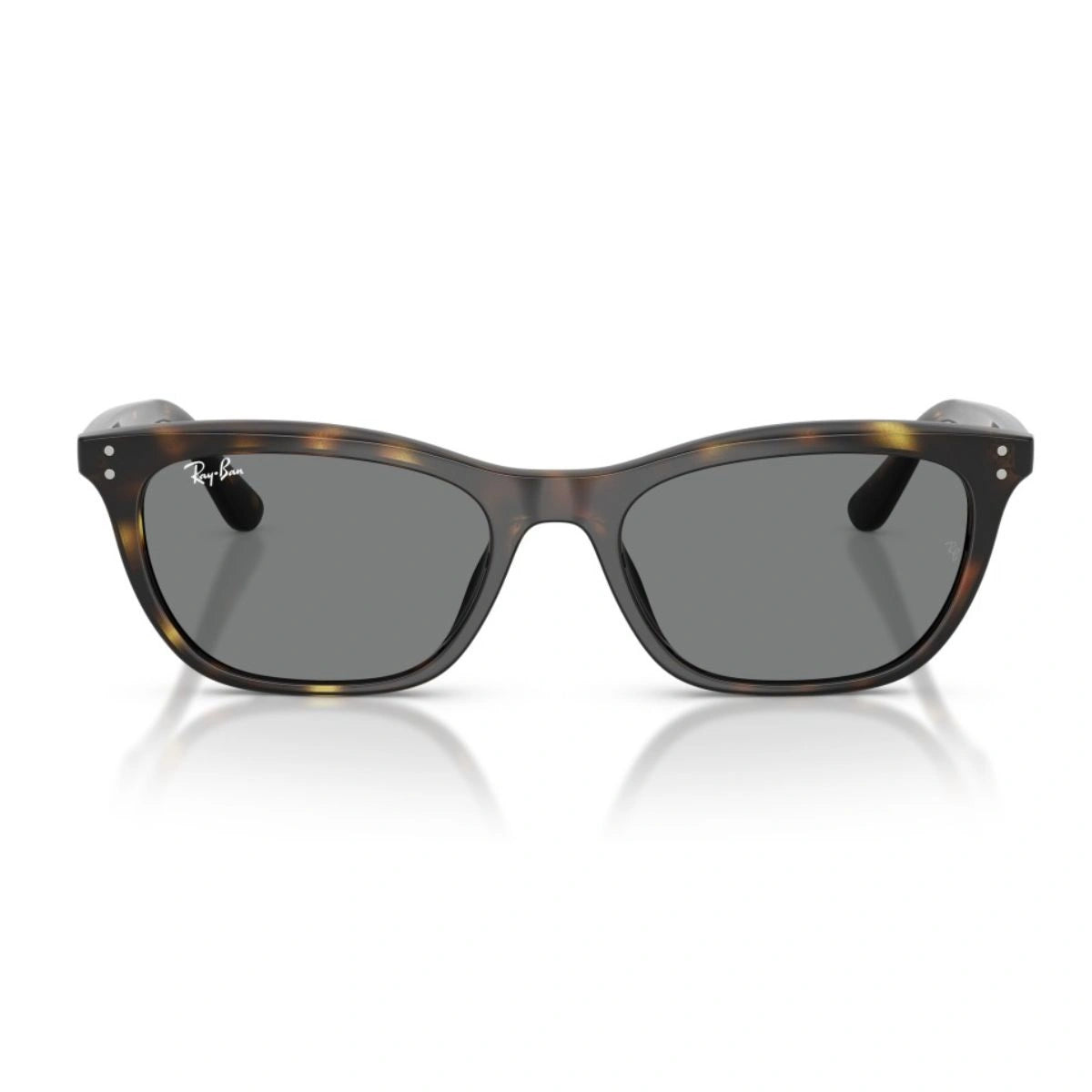 rayban RB4474D square havana sunglasses grey lens design
