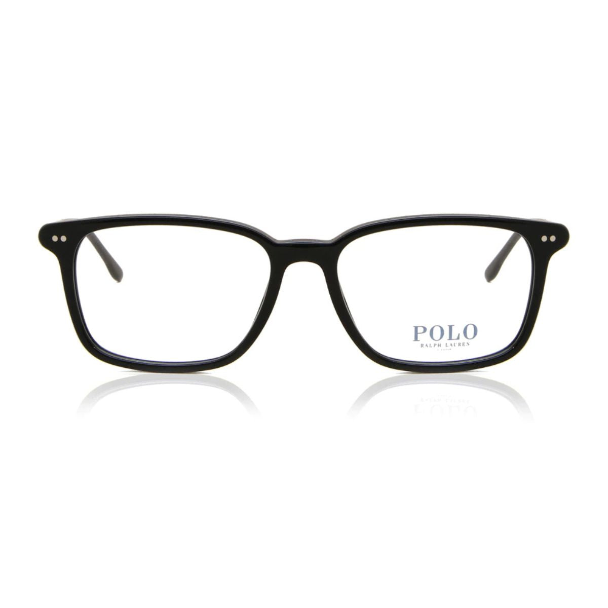 Discover the Ralph Lauren Polo PH2259 5001 optical frames, featuring a stylish Black acetate rectangle shape, perfect for men seeking comfort and elegance online at Optorium.