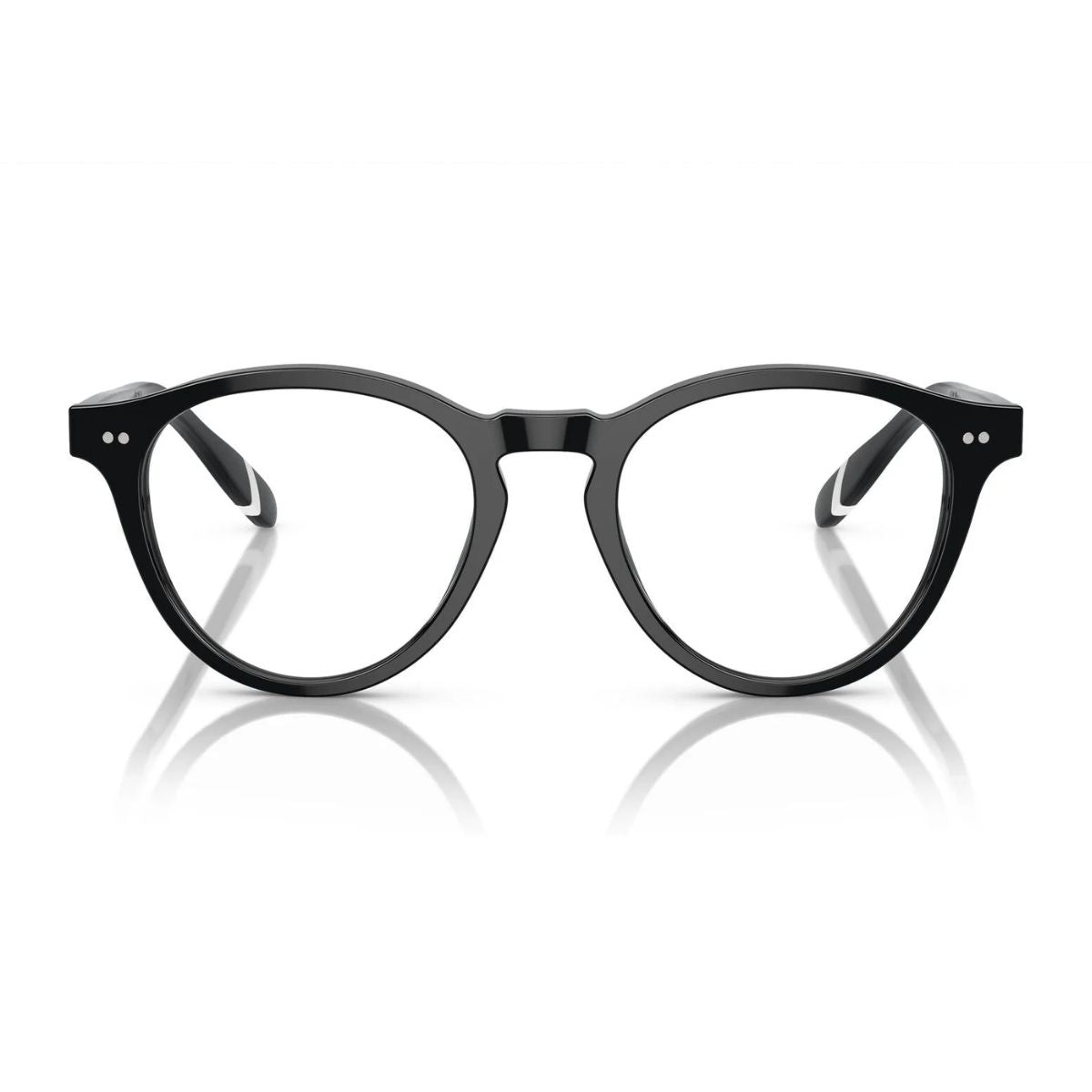 Ralph Lauren Polo Frame PH2268 5001 – Elegant black round optical frames for men, crafted from premium acetate for durability & style. Buy now online at Optorium.