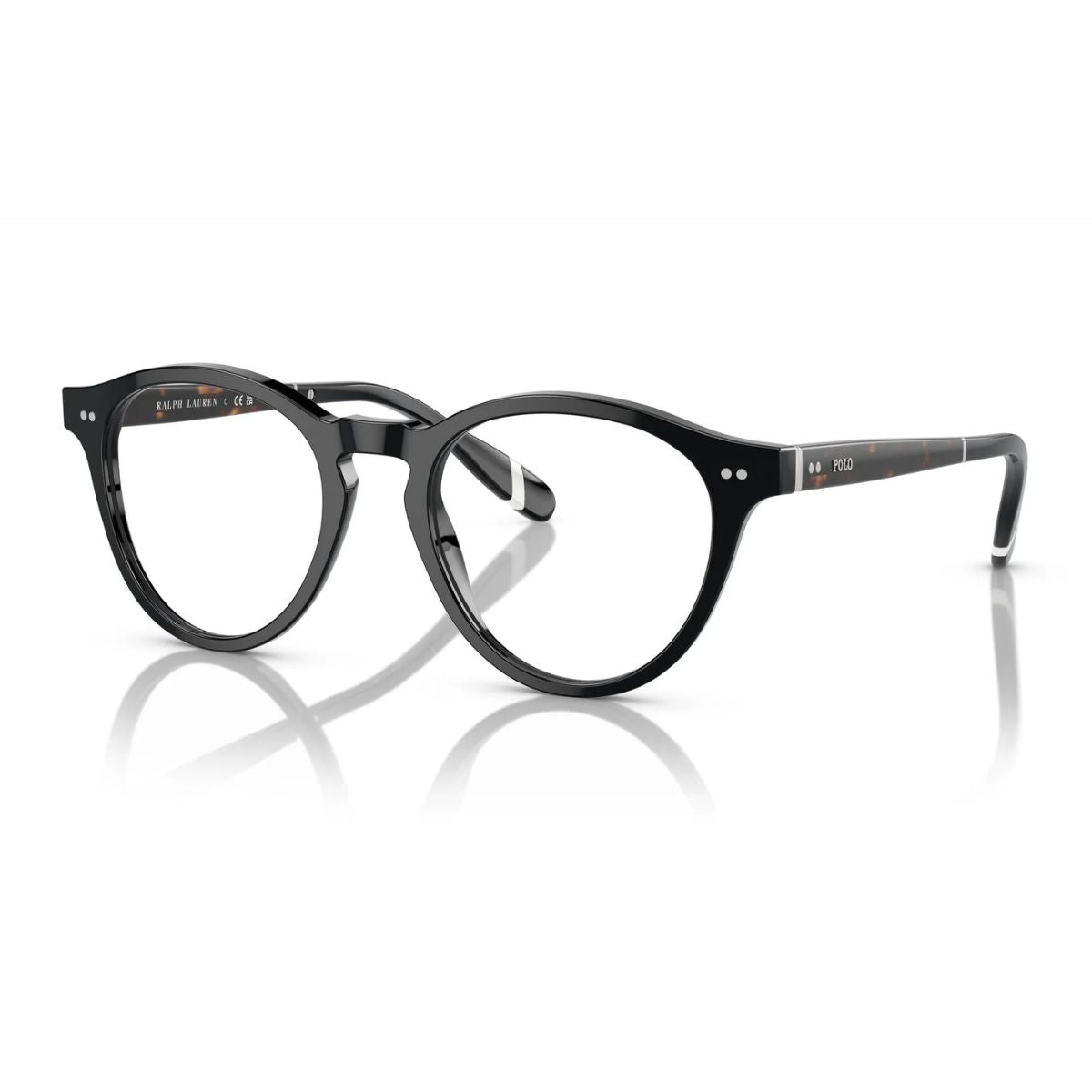 Upgrade your eyewear with Ralph Lauren Polo round optical frames PH2268 5001 in sleek black, perfect for men’s daily & professional wear. Shop online at Optorium.