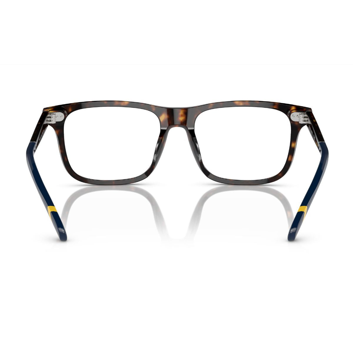 Premium Ralph Lauren Polo square optical frames in Havana for men. Lightweight acetate construction ensures comfort & style. Buy today online at Optorium.