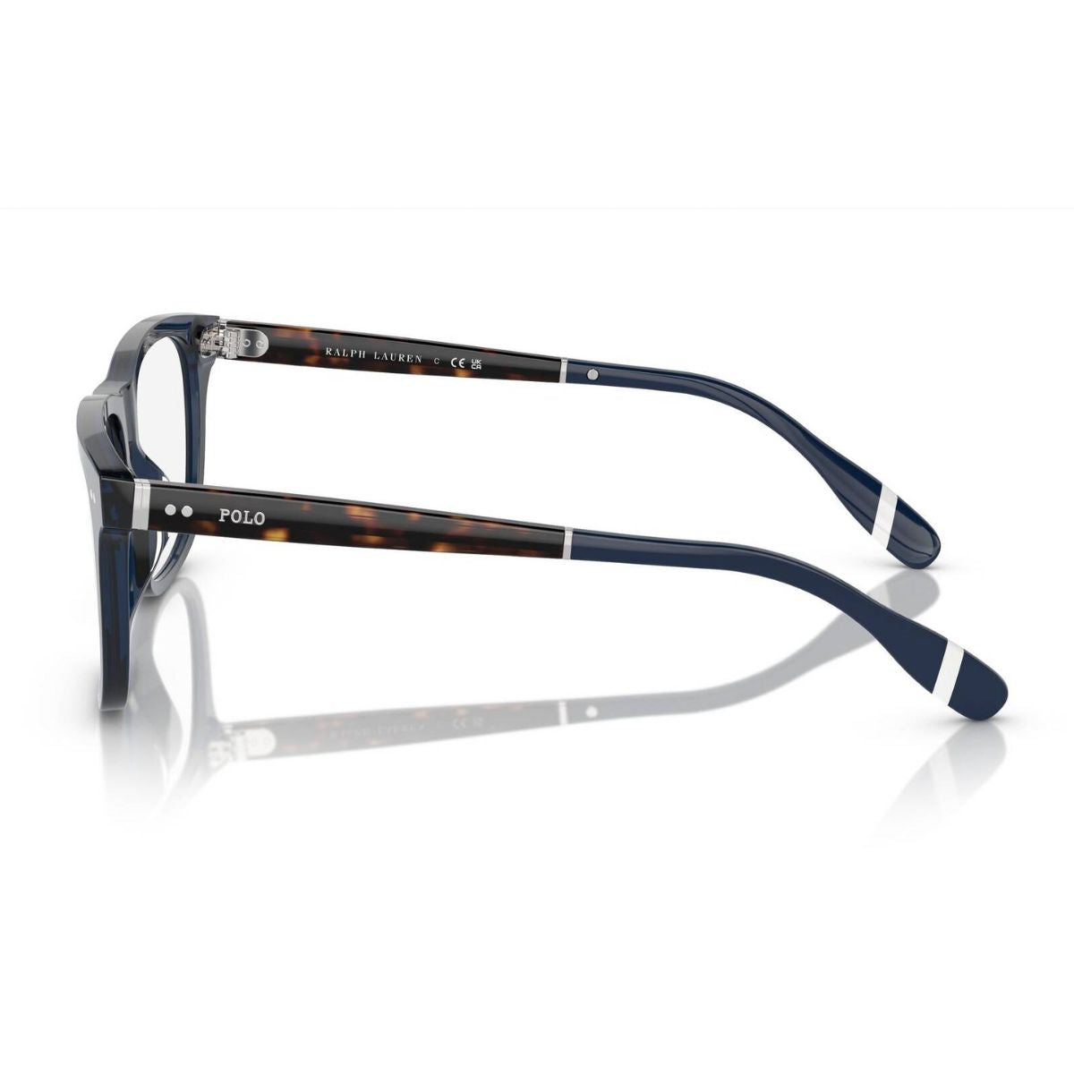 Luxury Ralph Lauren Polo Optical Frames PH2270U 5470 for Men, Rectangle Shape in Shiny Blue, High-Quality Acetate, Ideal for Prescription Lenses – Buy online at Optorium.