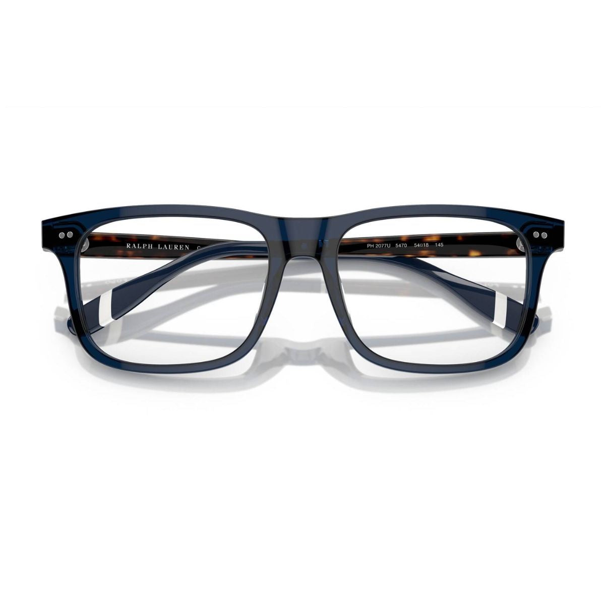 Ralph Lauren Polo Men’s Optical Frames PH2270U 5470, Modern Rectangle Design in Shiny Blue, Full Rim Acetate Frame, Lightweight & Comfortable – Order online at Optorium.