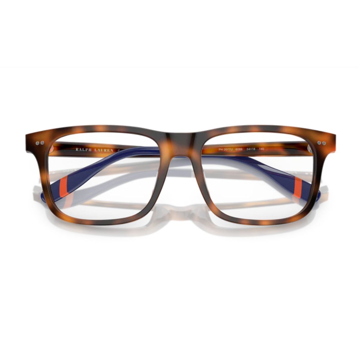 Ralph Lauren Polo PH2270U 6089 square optical frames, featuring a Havana acetate frame. Perfect for a sophisticated look. Available now online at Optorium.