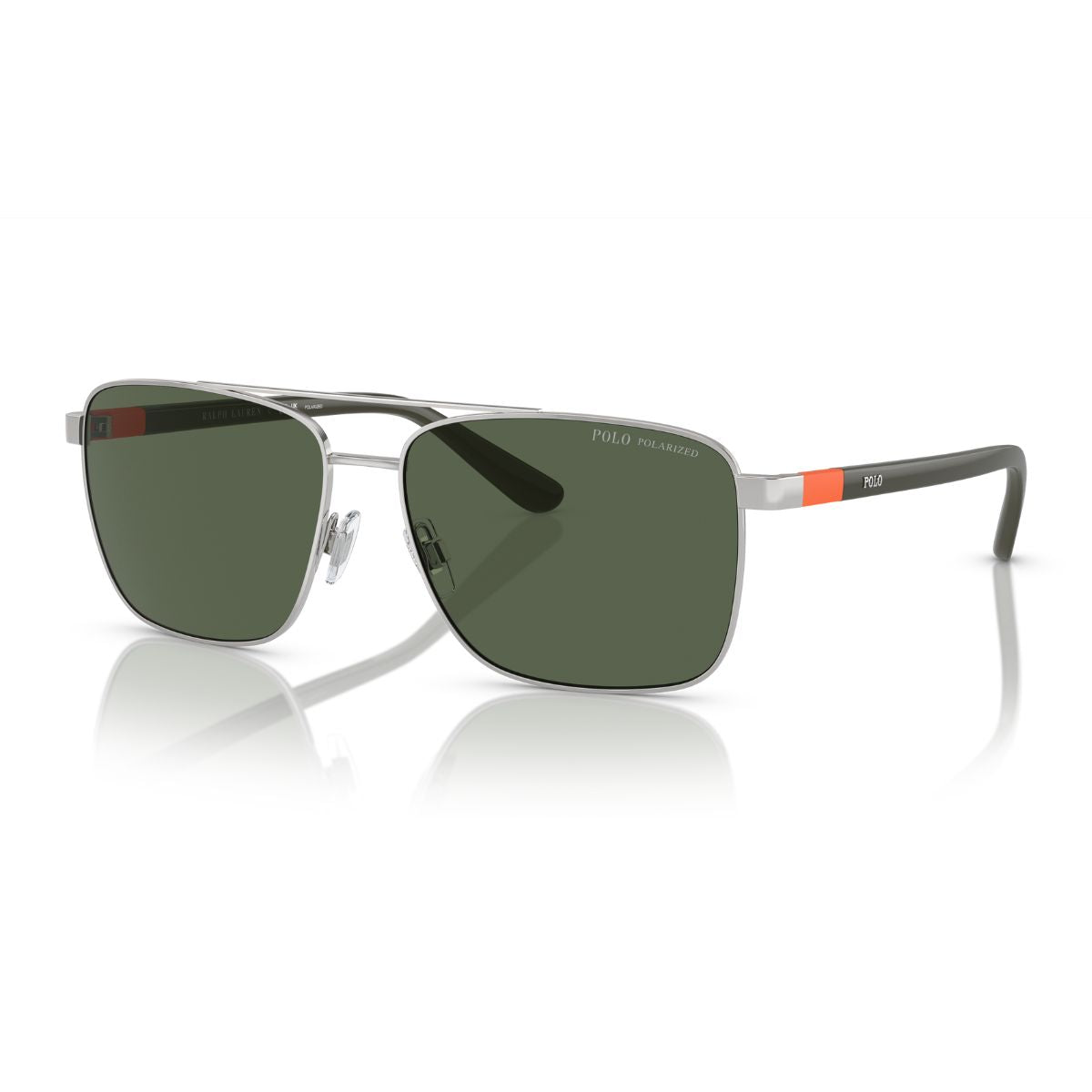 Upgrade your look with Ralph Lauren Polo Square Sunglasses PH3137 9001/9A in stylish silver. Polarized lenses offer clarity and comfort for all-day wear. Available online at Optorium.