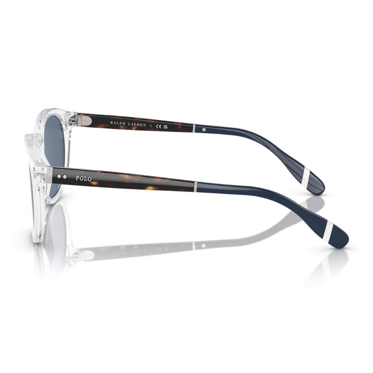 Experience luxury with Ralph Lauren Polo Round Sunglasses PH4206 5331/80. A transparent frame and high-quality lenses ensure comfort and style. Available online at Optorium.