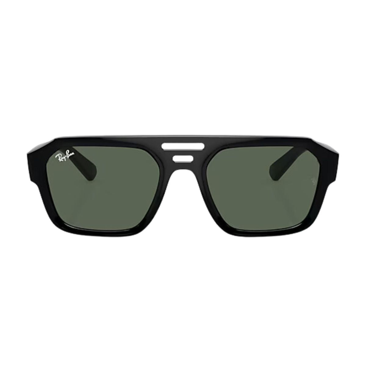 "Ray-Ban Corrigan RB 4397 6677/71 square green UV sunglasses online at optorium."