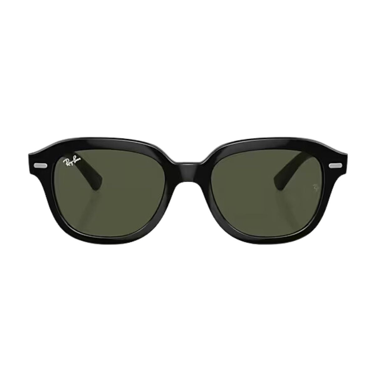 "RayBan ERIK RB4398 square sunglasses for men green UV lenses online at Optorium."