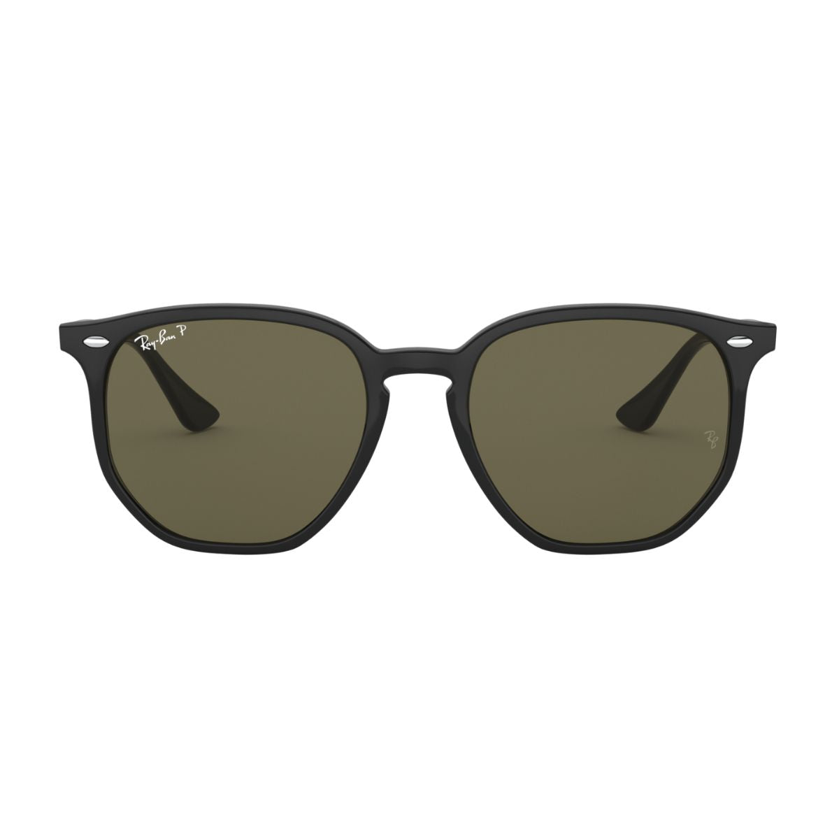"Ray-Ban RB4306 green polarized square sunglasses for all online at Optorium."