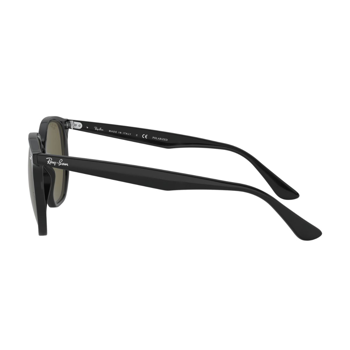 "Modern Ray-Ban RB4306 green polarized square eyewear online at Optorium."