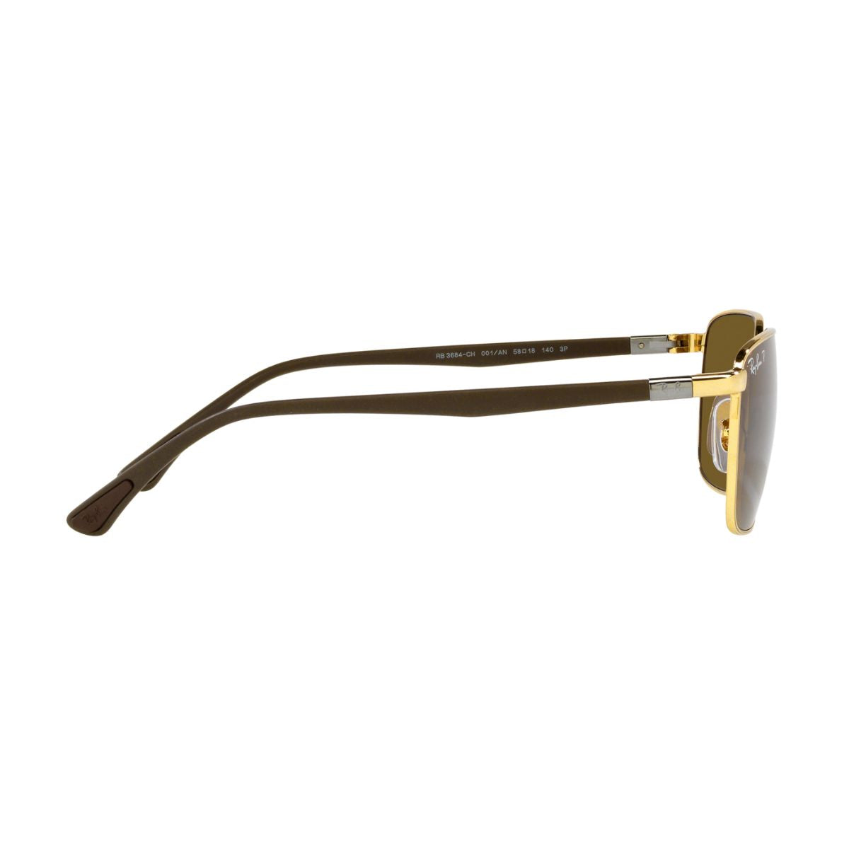 "Ray Ban 3684 001/AN Polarized Brown Lens Sunglass For Men And Women At Optorium"