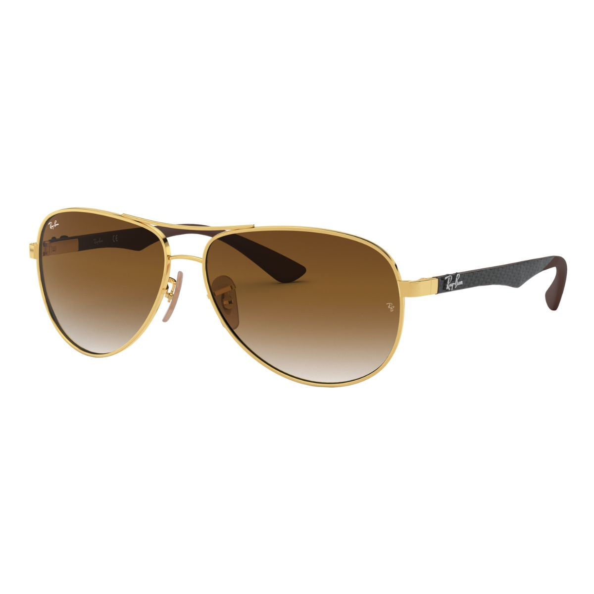 "Ray-Ban RB 8313 Pilot sunglasses in gold with UV-protective lenses | Available At Optorium"