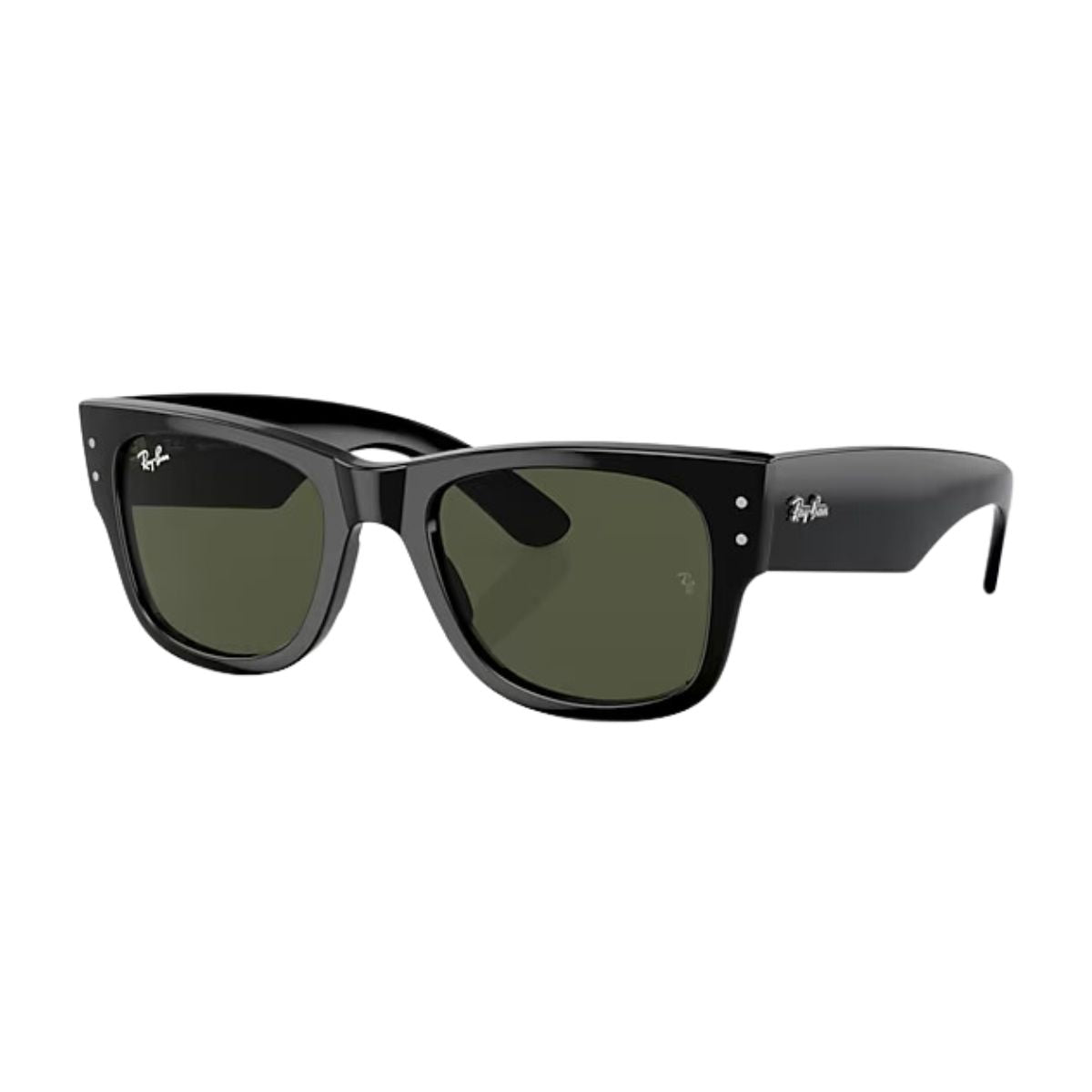 "Iconic Ray-Ban Mega Wayfarer 0840-S 901/31 sunglasses, rock-inspired design online at Optorium."