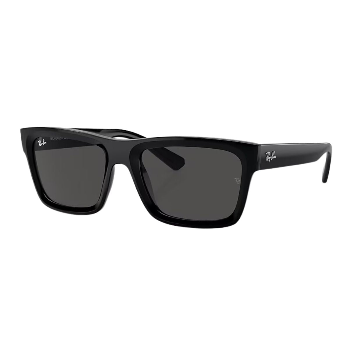 "Sleek Ray-Ban WARREN RB 4396 6677/87 black rectangle sunglasses for men with UV protection | Available At Optorium"