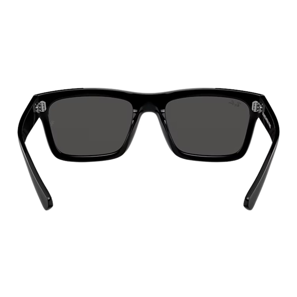 "Ray-Ban RB 4396 6677/87 rectangle sunglasses for men, dark grey lenses, and black acetate | Available At Optorium"