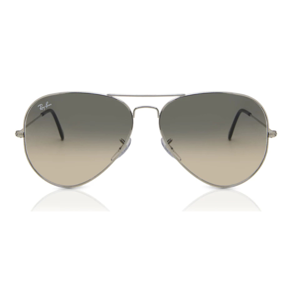 Rayban Aviator Sunglass RB 3025 003/32 with gradient grey lens and silver frame, top Ray-Ban sunglasses for men & women, perfect for stylish look in India and Hyderabad – optorium.