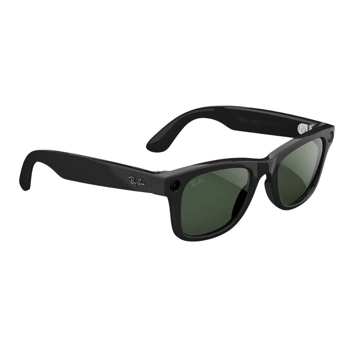 Rayban AI smart eyewear Meta Gen 2 square shape in shiny black with advanced transitions optorium
